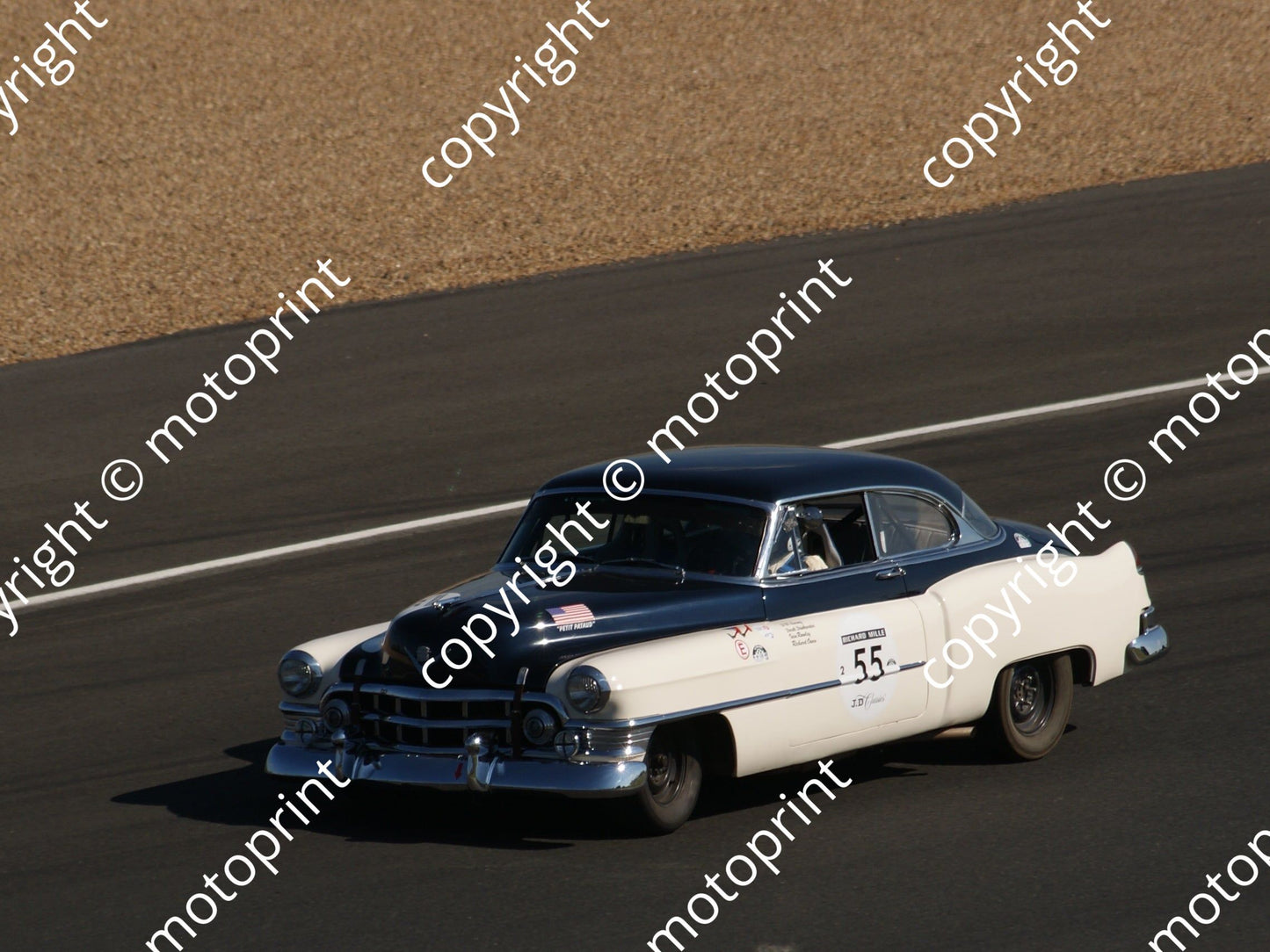 grid 2 55 Cadillac Series 61 Ian Rowley, Derek Drinkwater, Richard Owen Sat pm (51)