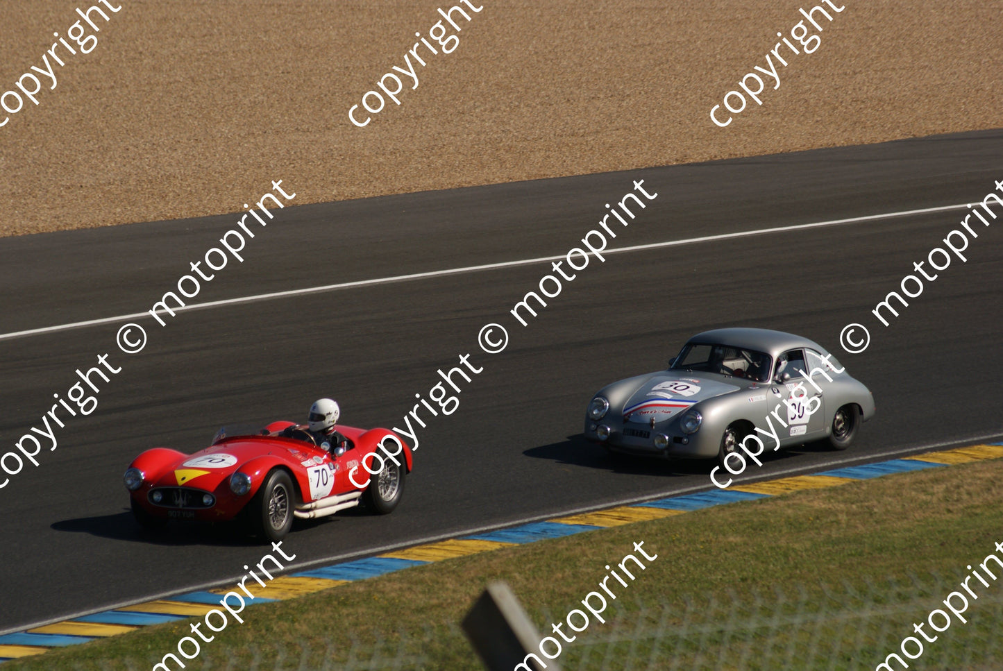 grid 2 70 Maserati A6GCS Manuel Elicabe, Claudio Scalise 30 Porsche 356 Sat pm (1)