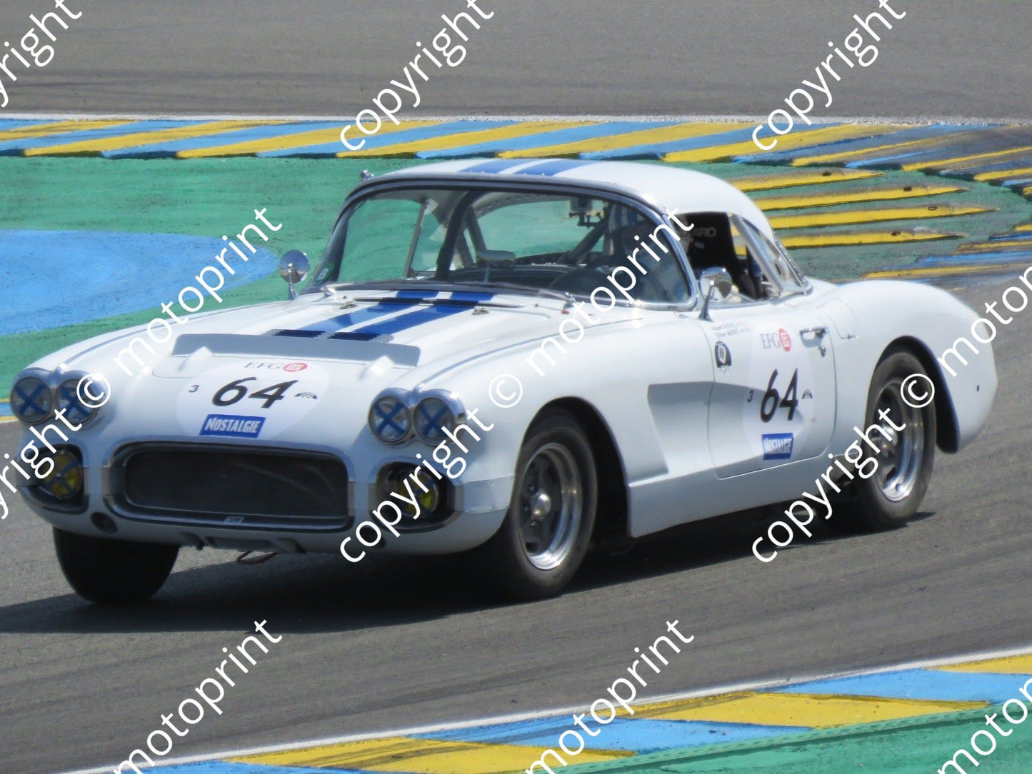 grid 3 64 Chev Corvette C1 Vincent Gleyze, Olivier Monot prac (35)