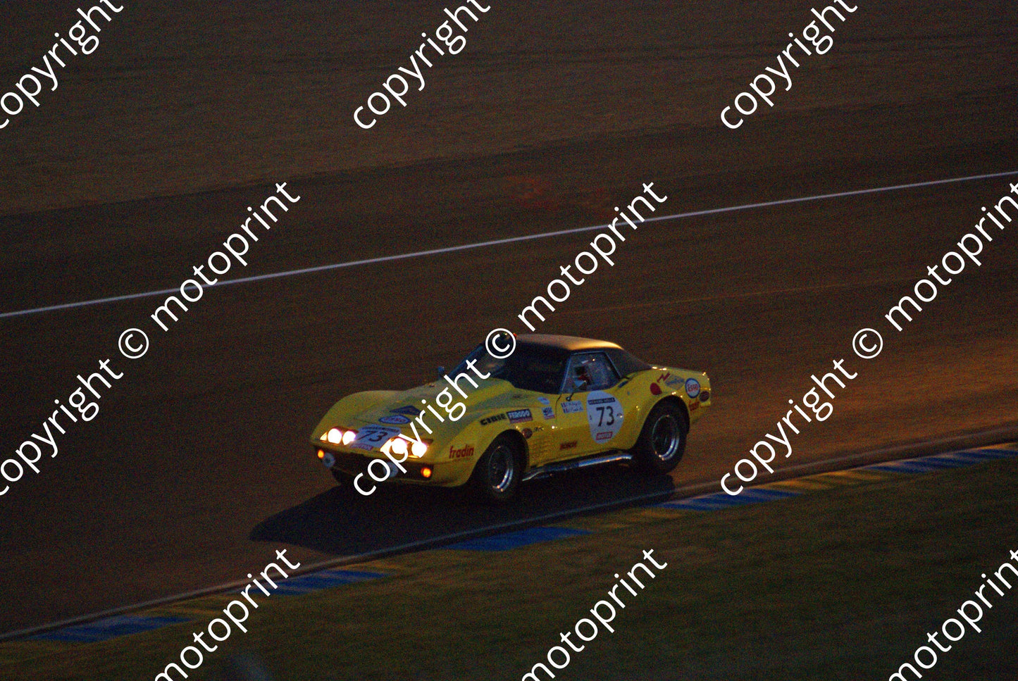 grid 5 73 Chev Corvette C3 Norbert Fradin Sat evening (13)