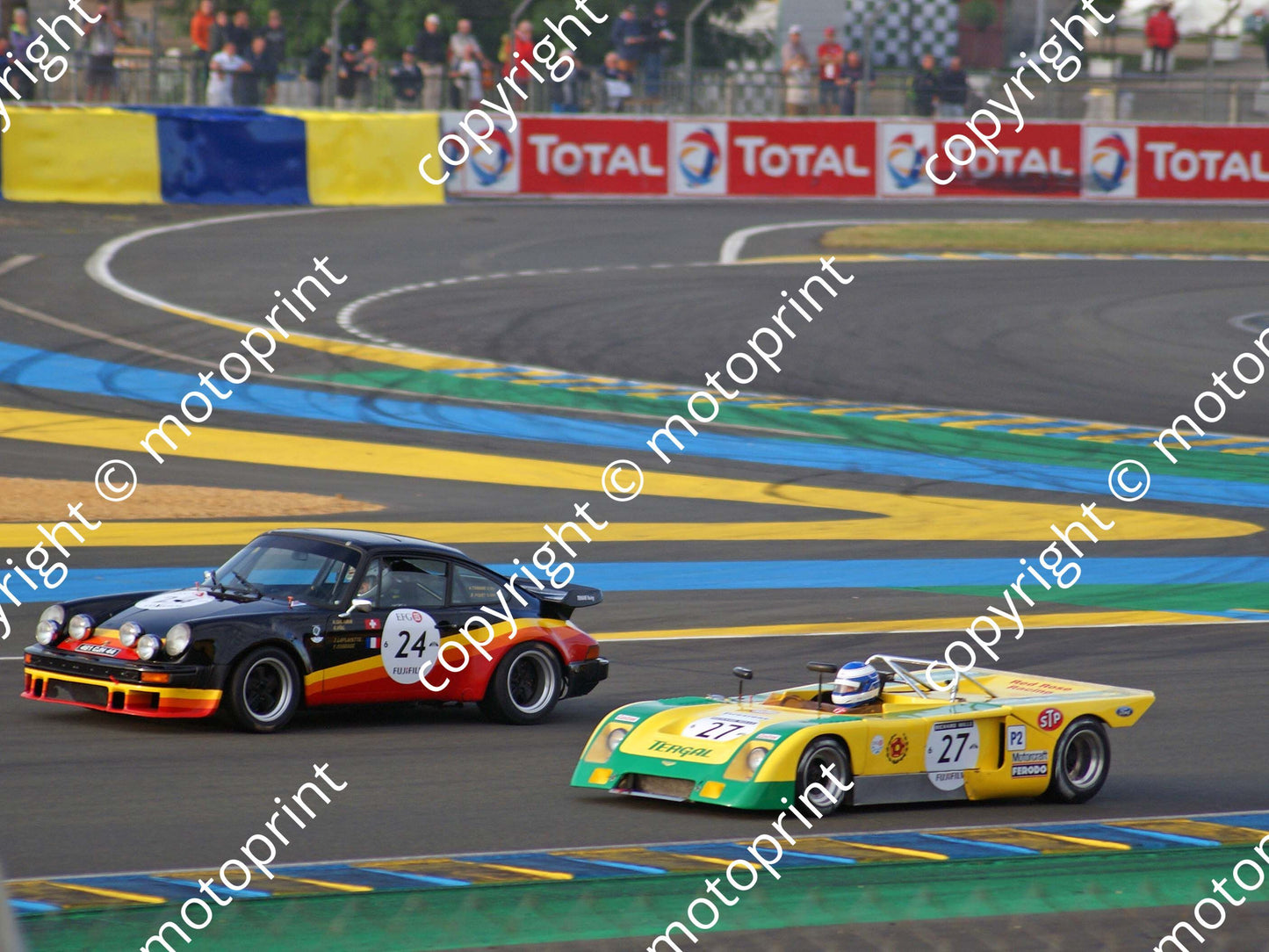 grid 6 27 Chevron B21 BDG Jean Legras, Jean Philippe Debrie 24 Porsche 930 Turbo Piquet, Triniane am (8)