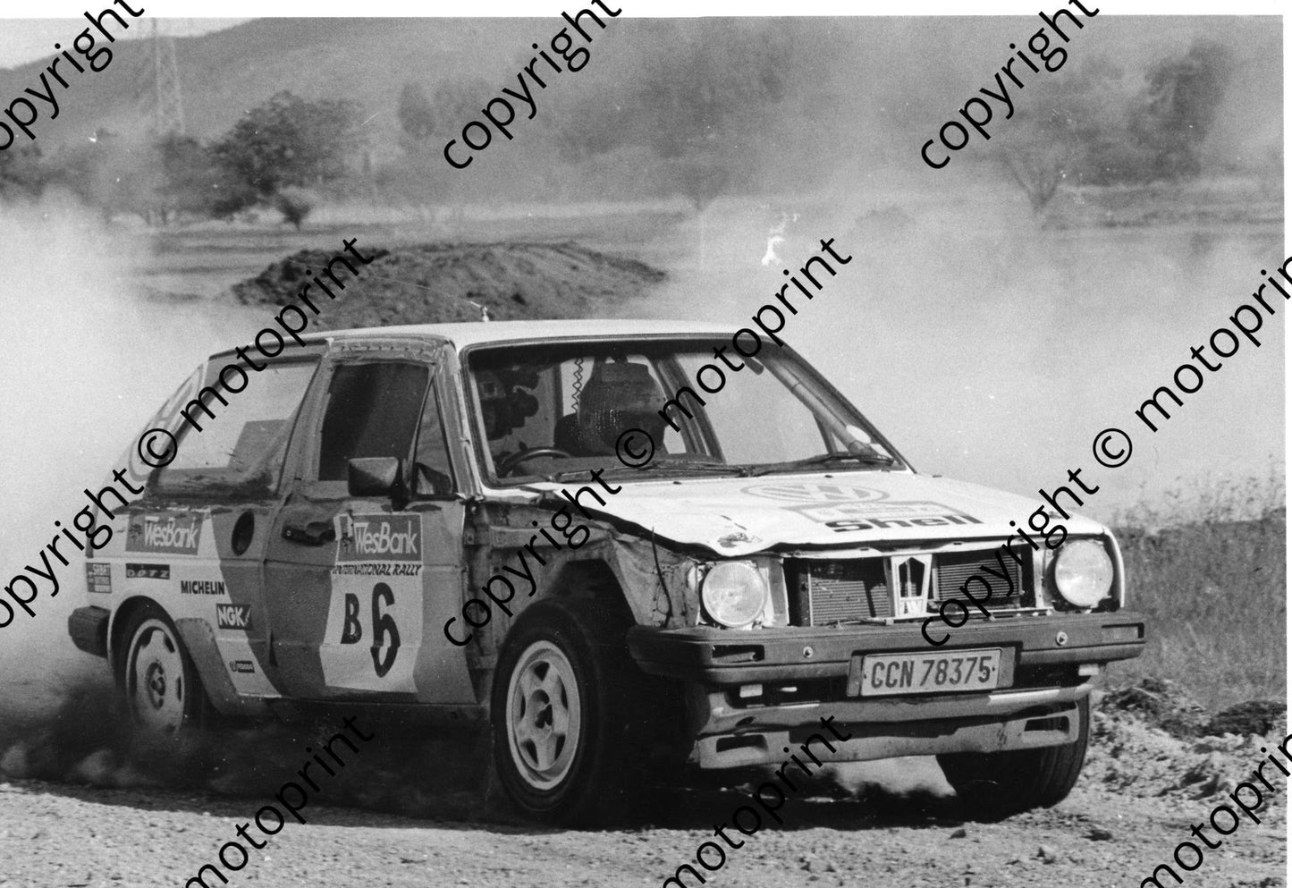 or 1990 Wesbank Intnl G Hall M Botha Golf Gti after hitting a cow 099