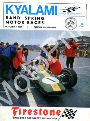 1967 Rand Spring races; digital scans cover, entry lists, sold digital format and price only