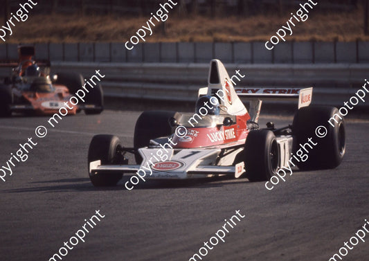 Dave Charlton. Lucky Strike McLaren M23. Kyalami, winter of '75