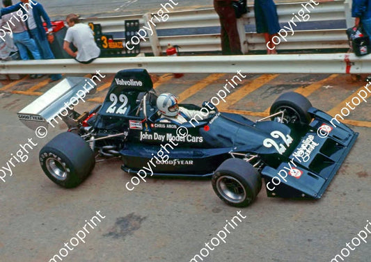 Chris Amon. Ensign N174. Kyalami, 1976 SA Grand Prix!