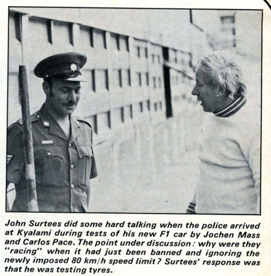 Surtees and the policeman