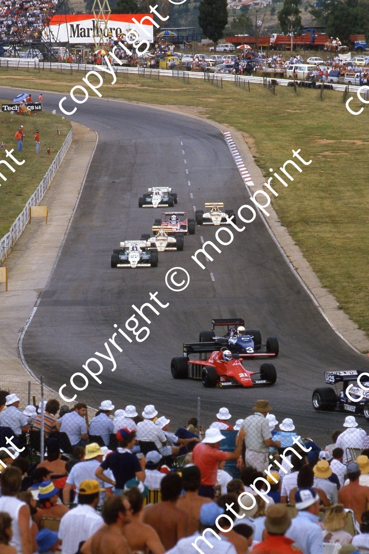 0 group Baldi, Brundle, Palmer, Surer, Cecotto, Boutsen, Alliot (Courtesy Roger Swan)  993