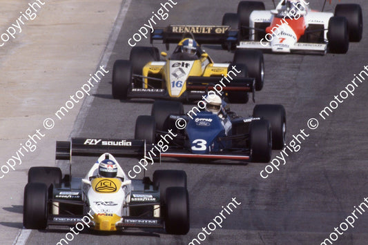 0 group Rosberg, Brundle, Warwick, Prost (courtesy Roger Swan) 473