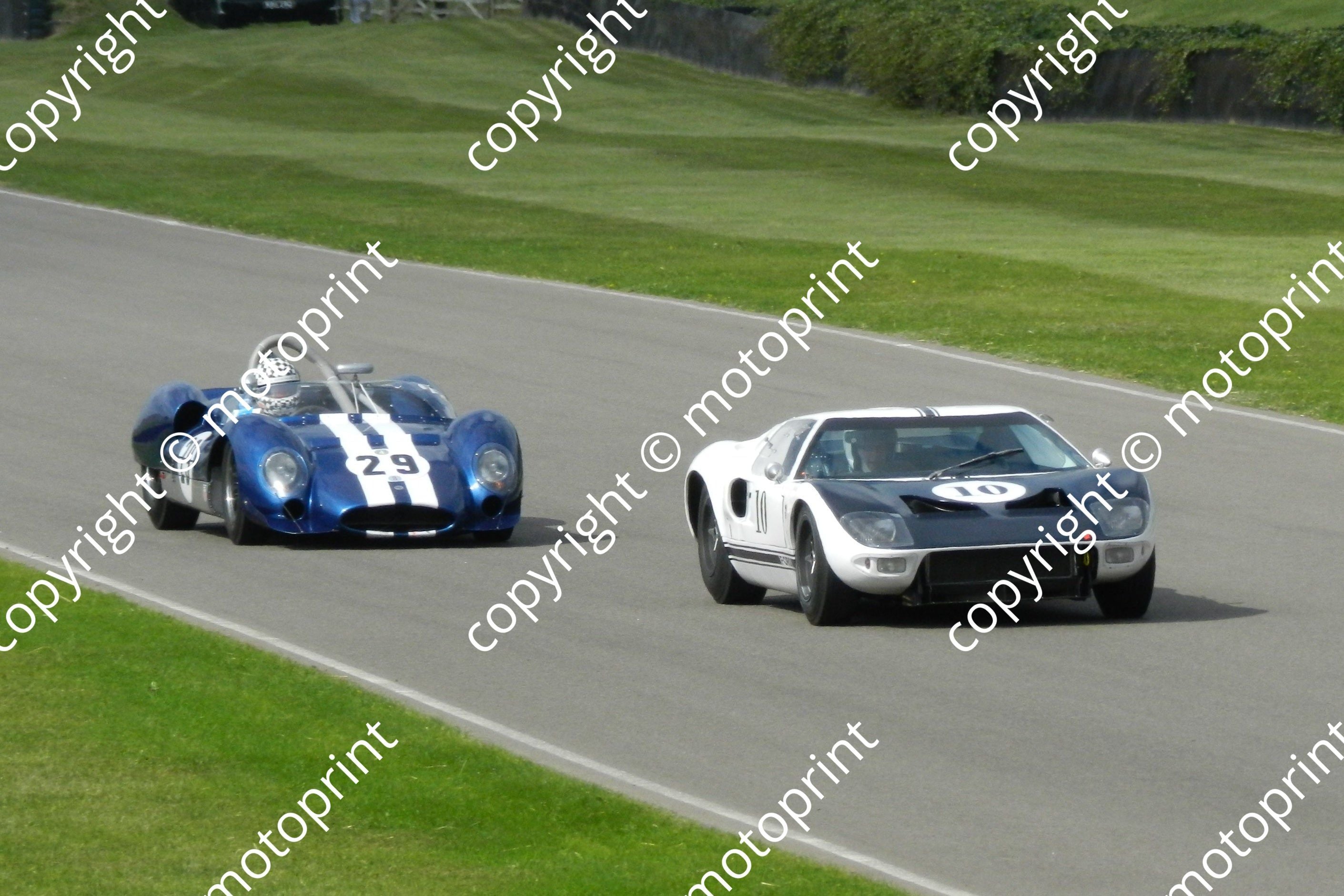 Keith Meins Ralling 10 Richard Meins GT40 prototype 29 Keith Ahlers Cooper Monaco practice ...
