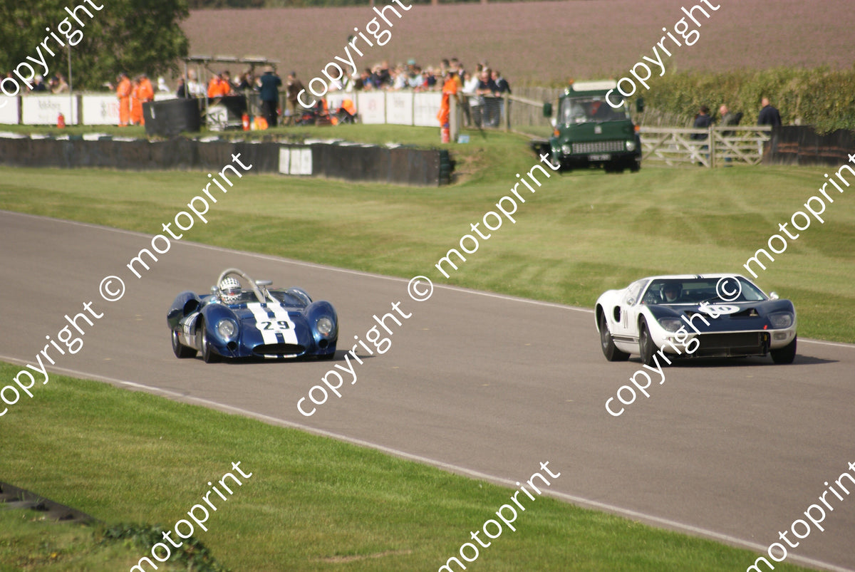 Keith Meins Ralling 10 Richard Meins GT40 prototype 29 Keith Ahlers Cooper Monaco practice ...