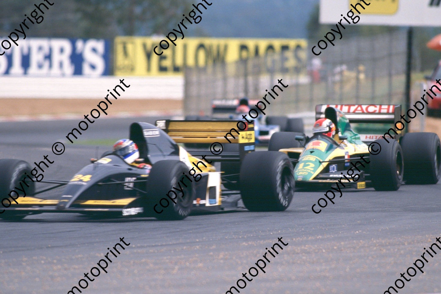12 Johnny Herbert Lotus 102D 24 Gianni Morbidelli Minardi M191B 07759 (courtesy Roger Swan) (25)