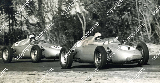 1960 Cape GP 5 Dec 7 Stirling Moss, 11  Jo Bonnier Porche