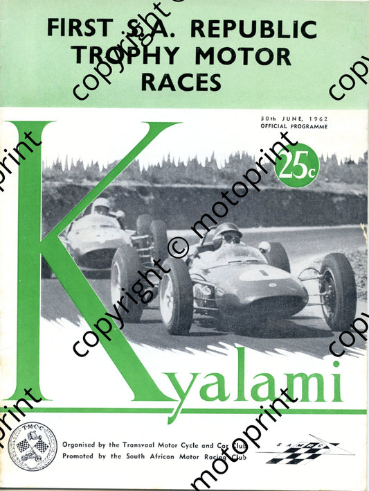 1962 Republic 001; entry lists, main, motorcycles, saloons, sports and GT 002  001