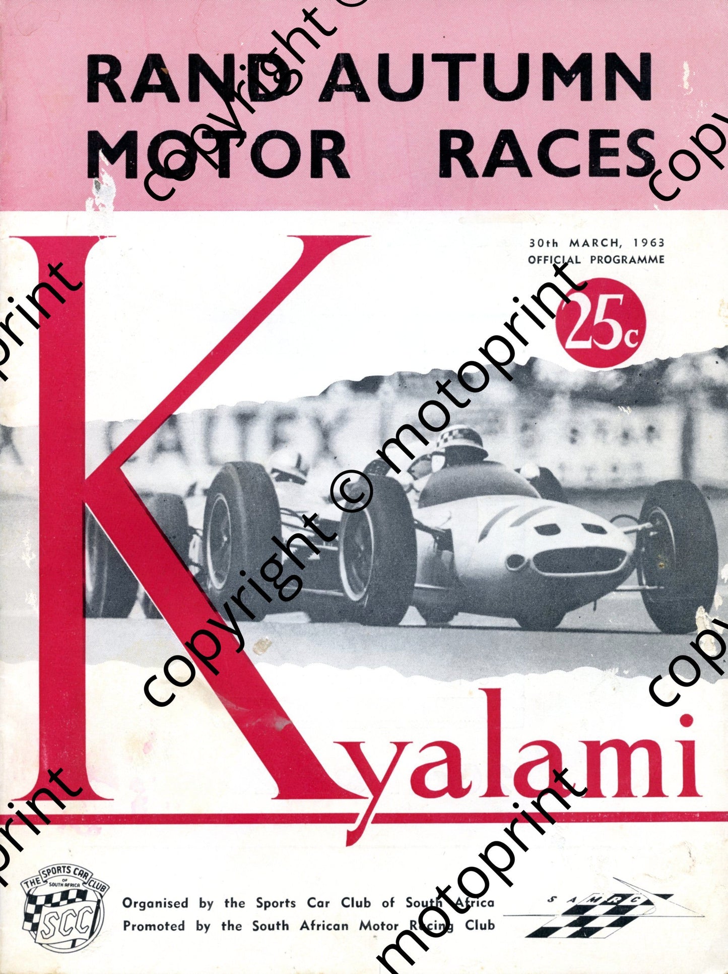 1963 Rand Autumn entry lists 001; main, touring, GT, sports cars, touring saloon  001