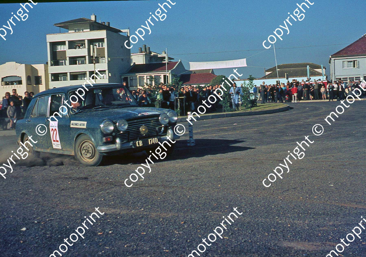 1965 Mobil Moonlight rally Morris 1000 CB1740 Ronnie Kruger check Malcomesss Motors