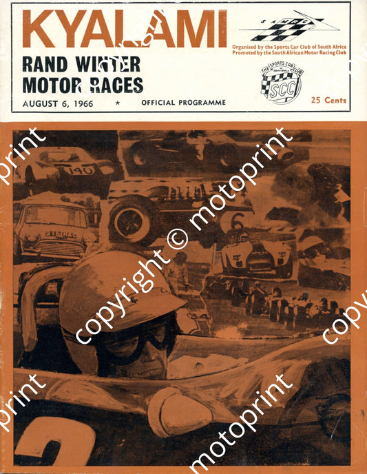 1966 Rand Winter; entry lists Onyx, FV, main, SA saloons, SA sports  001