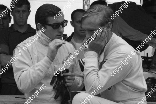 1967 SA GP Jackie Stewart, Mike Spence (courtesy Ken Stewart) 099 cropped