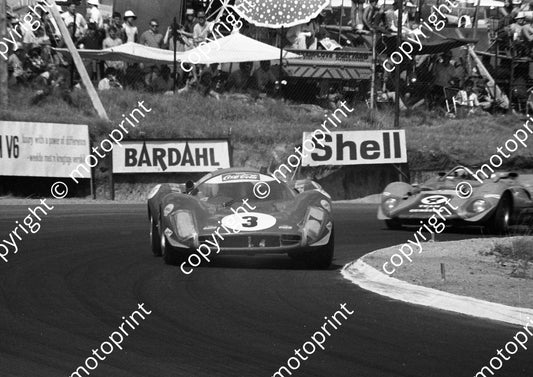 1968 3 Ferrari P3 David Piper Dick Attwood 4 Ferrari P4 CanAm Paul Hawkins John Love A4 (courtesy Ken Stewart) (2)