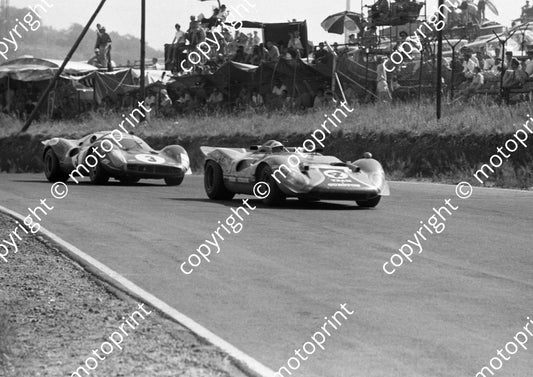 1968 4 Ferrari P4 CanAm John Love Paul Hawkins 3 Ferrari P3 David Piper Dick Attwood A4 (courtesy Ken Stewart)  (7)