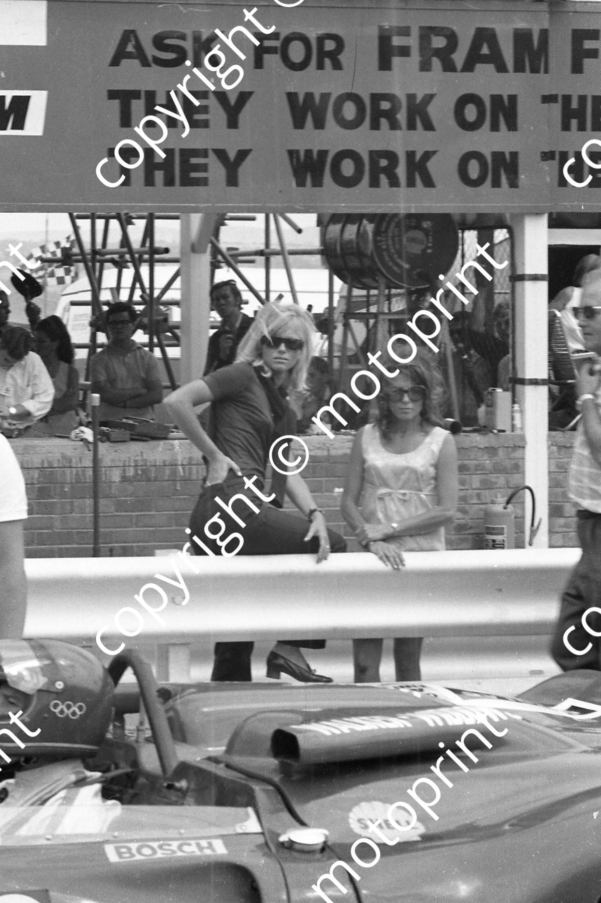 1969 6 Gisela von Mellenthin, Ferrari P4 Walker Widdows foreground (thanks Ken Stewart) 499