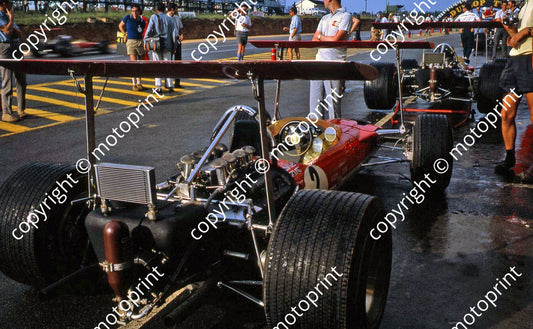 1969 SA GP Gold Leaf Team Lotus pits wet practice (thanks Vito Momo via G Cavalieri) 019
