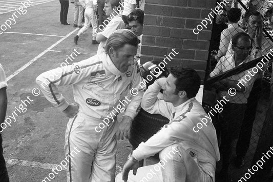 1969 SA GP Graham Hill, Mario Andretti (courtesy Ken Stewart) 113
