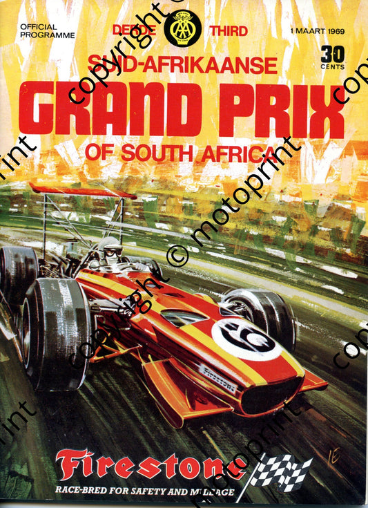1969 SA GP; entry lists FV, Onyx, GP, SA saloons 001