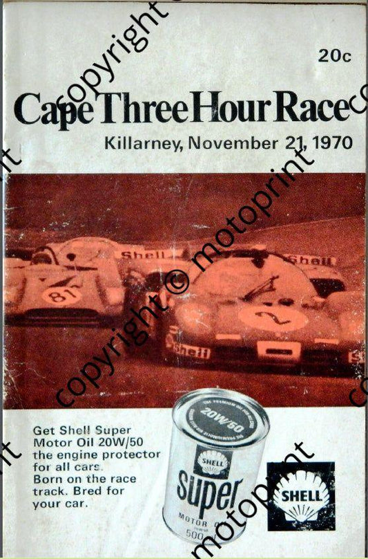 1970 Cape Three Hour cover