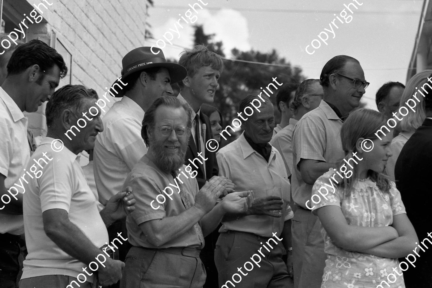 1970 SA GP prizegiving Chico, circuit manager, Brabham Denis Jenkinson (thanks Ken Stewart)    041