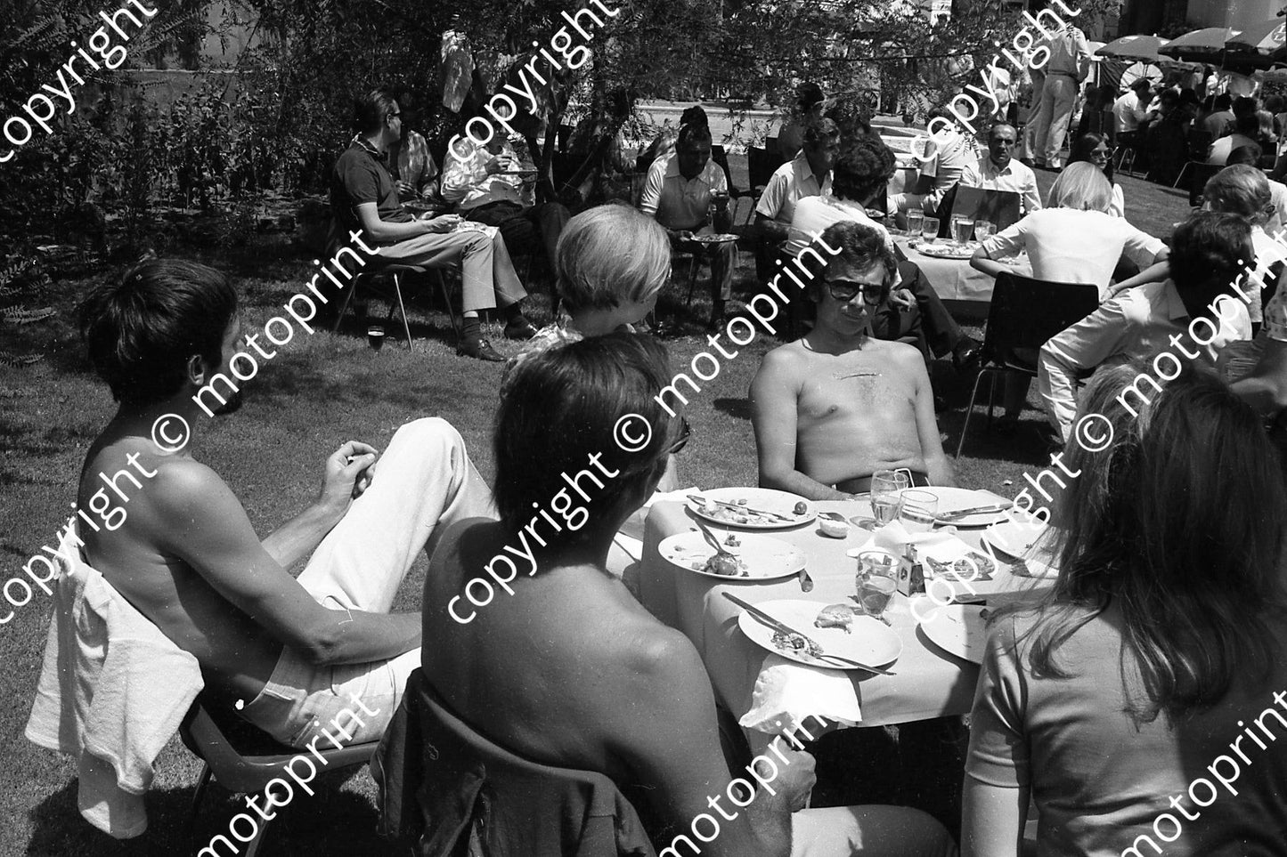 1970 SA GP prizegiving Matra team tanning Beltoise centre (thanks Ken Stewart) 020