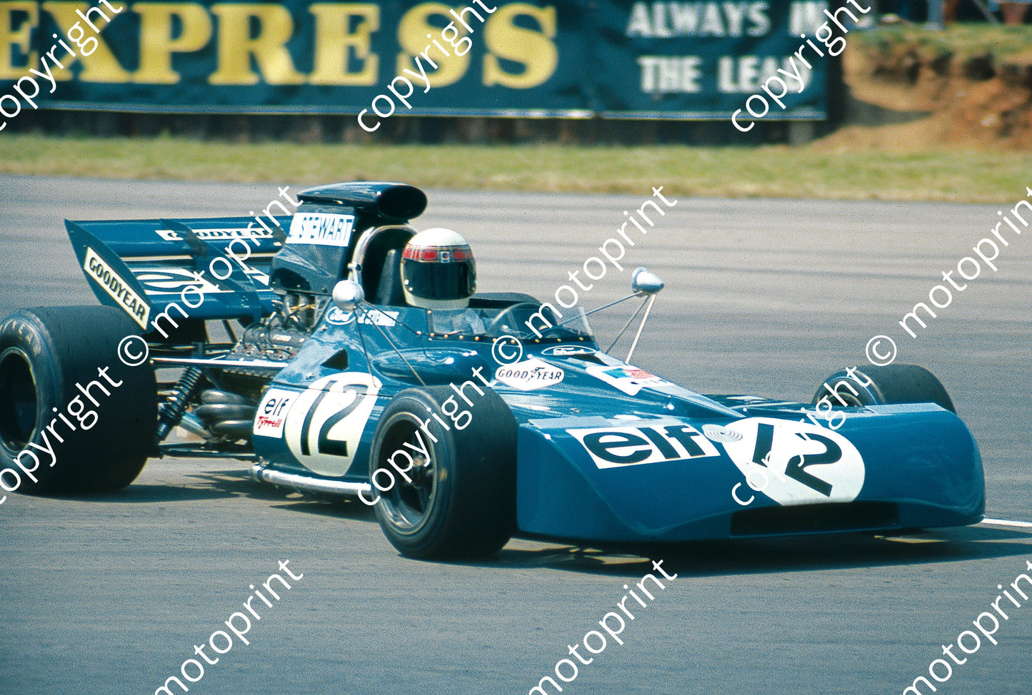 1971 British GP Jackie Stewart Tyrrell 003