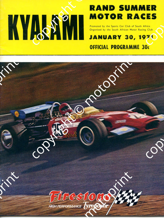 1971 Rand Summer; FF Sunshines series pics and notes, intnl motorcycle notes, entry lists FV, FF, F1, Star prod, motorcycles 001