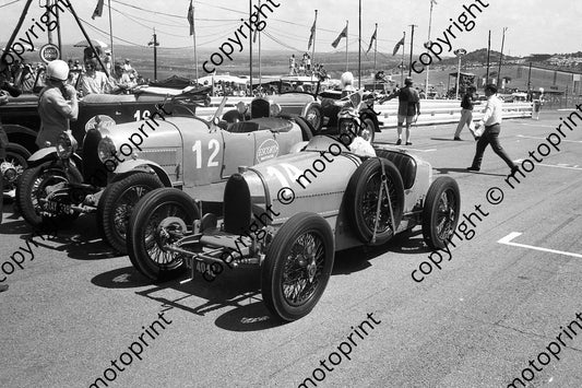 1971 SA GP vintage car race 14 Robert van Zyl Bugatti 12 C Wooley Bugatti vintage race (thanks Ken Stewart) 214