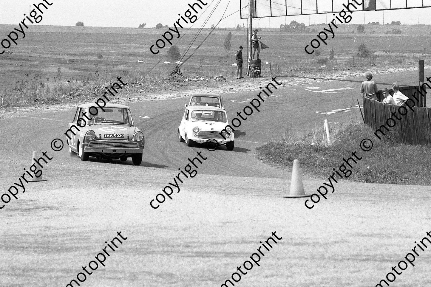 1972 PMC 3 hr 7 Johan Nel DKW, 16 Adrian Woodley Mini, Anglia Rowlings twosome (courtesy Roger Swan)