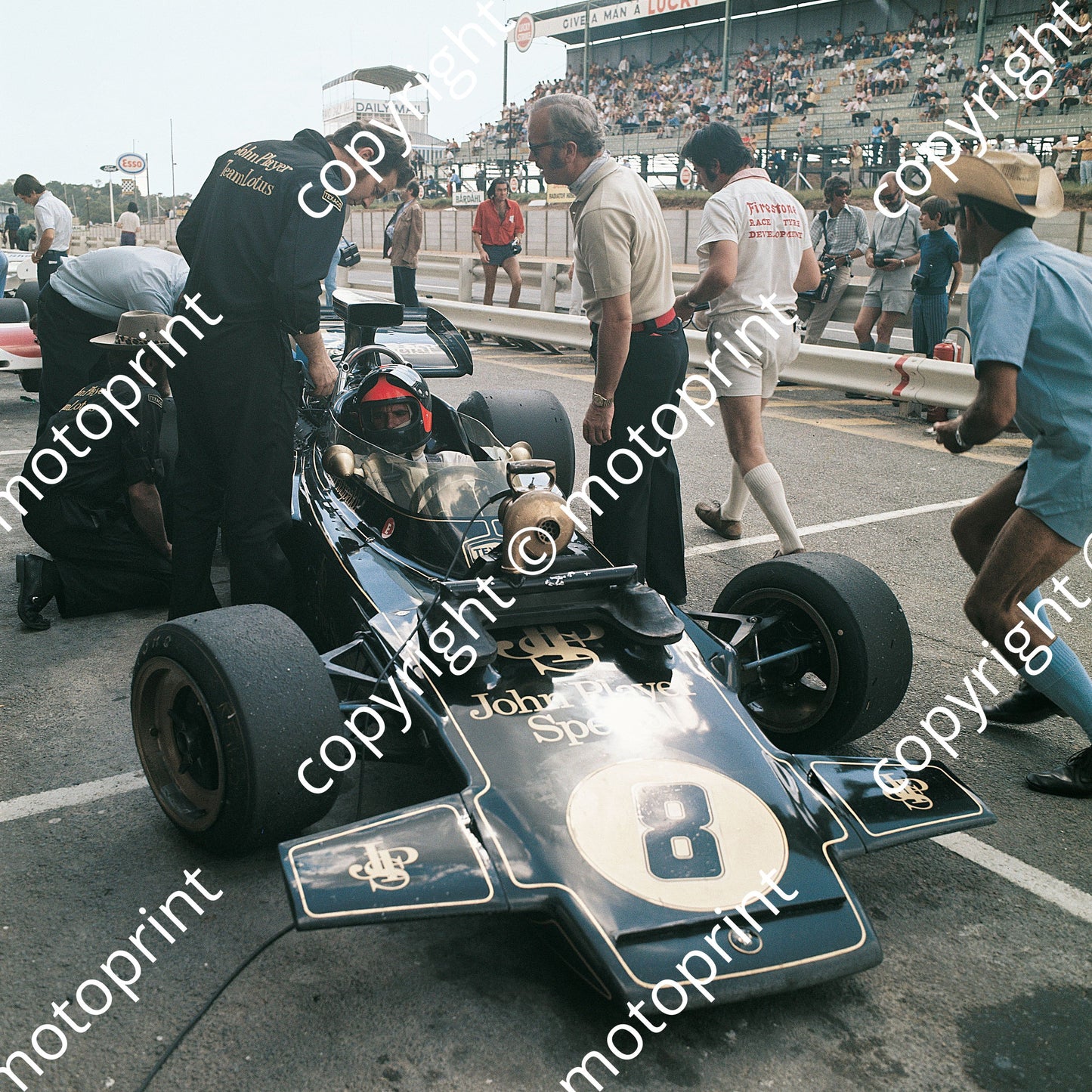 1972 SA GP Kyalami Emerson Fittipaldi Lotus 72