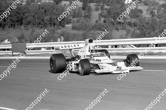 1973 SA GP SS 5 Hulme McLaren M23-1 (permission Malcolm Sampson Motorsport Photography)  (507)