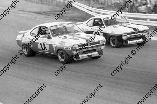 1973 SA GP support saloons Nols Nieman 2, B van Rooyen 1 Chev V8   (courtesy Roger Swan)309