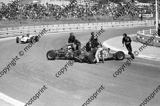 1973 SS FF Highveld 100 FF b 9 George van Straaten Lotus 61_ 4 Brian van Hage Merlyn_ 46 Quinton Maine Titan (courtesy Roger Swan)