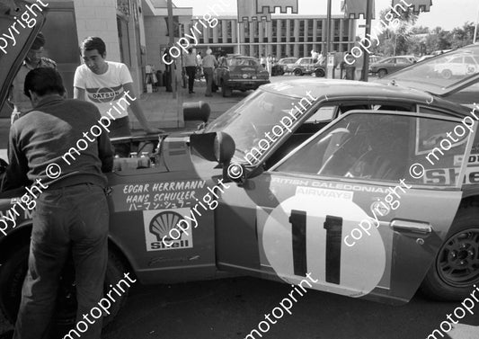 1973 Safari 11 Edgar Herrman, Hans Schuller Datsun 240Z scrutiny 1054  (courtesy Roger Swan) (29)
