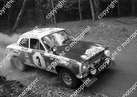 1973 Safari 3 Vic Preston jnr, Bev Smith Escort RS1600 Mk1 1052 (courtesy Roger Swan) (15 )