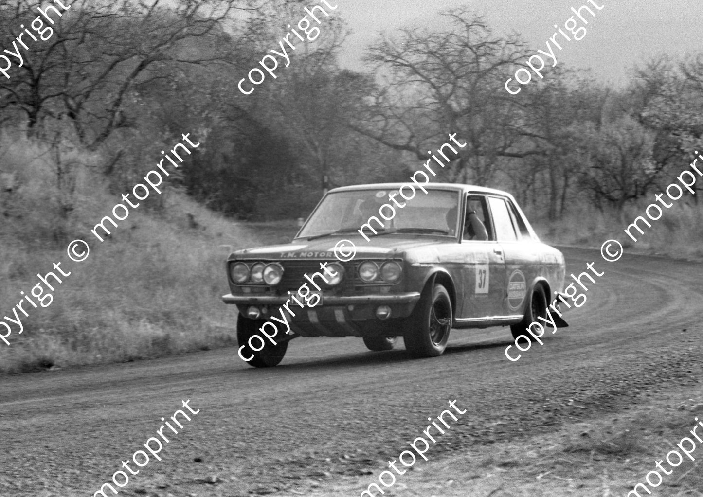 1973 Total 37 Kassie Coetzee, L Victor per entry list (Wiley Harrington check) Datsun 1600SSS (courtesy Roger Swan) (5)