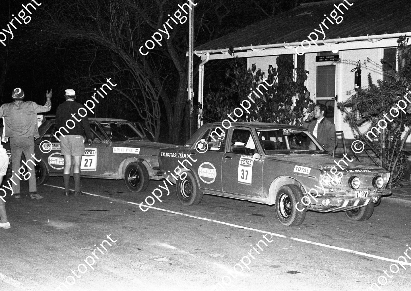 1973 Total 37 Kassie Coetzee, L Victor per entry list (Wiley Harrington check) Datsun 1600SSS (courtesy Roger Swan) (7)