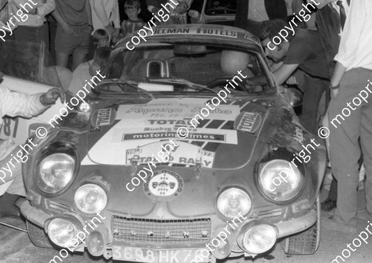 1973 Total 87 RJM Rue, R Isoart, Alpine Renault Lawson Motors entered (courtesy Roger Swan) (4)