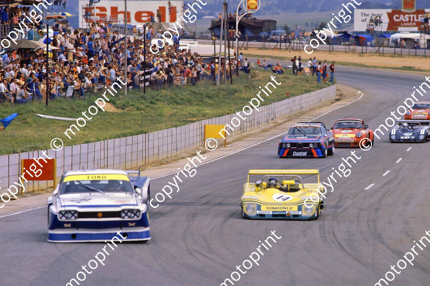 1974 6 hr 22 Capri Mass Hezemans_ Lola T294 Lloyd M Tunmer_ BMW J Scheckter Peterson WEC round (permission Malcolm Sampson Motorsport Photography)155