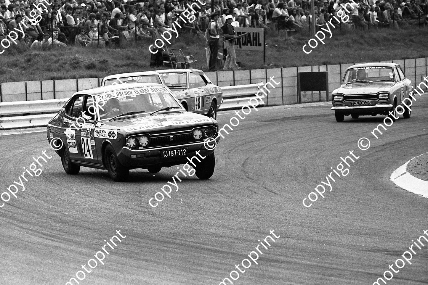 1974 AE SA 100 35 Chris White Escort 1300GT 48 D Hughes Dodge Colt 24 Hardy Datsun 160U(40)