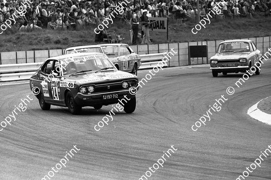 1974 AE SA 100 35 Chris White Escort 1300GT 48 D Hughes Dodge Colt 24 Hardy Datsun 160U(40)