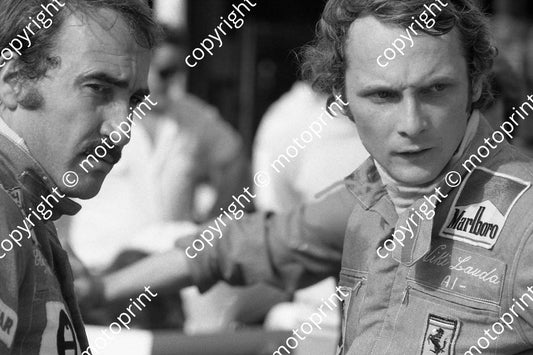 1974 SA GP 0 Clay Regazzoni, Niki Lauda (Courtesy Roger Swan) 113