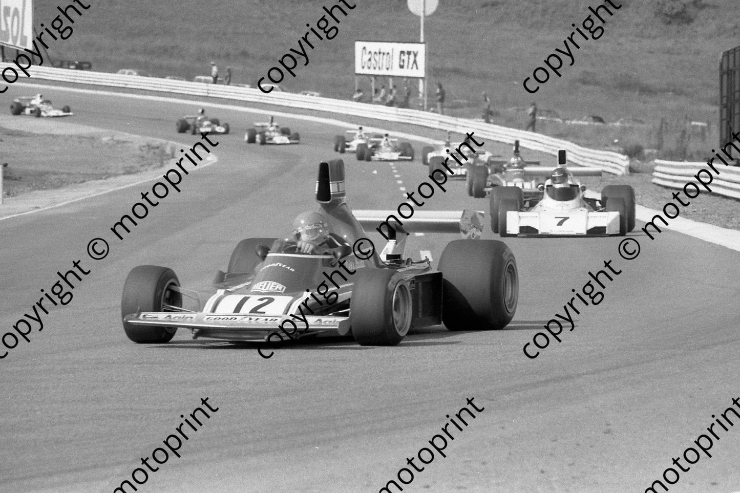 1974 SA GP 12 Niki Lauda Ferrari 312B3 7 Reutemann BT44 (Courtesy Roger Swan) 153