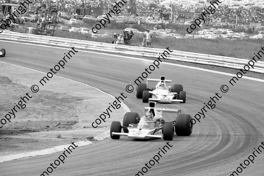1974 SA GP 5 Emerson Fittipaldi McLaren M23 33 Mike Hailwood M23 (Courtesy Roger Swan) 171