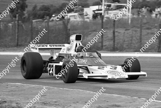 1974 SA GP SS 23 Dave Charlton McLaren M23-2 (permission Malcolm Sampson Motorsport Photography)  (590)